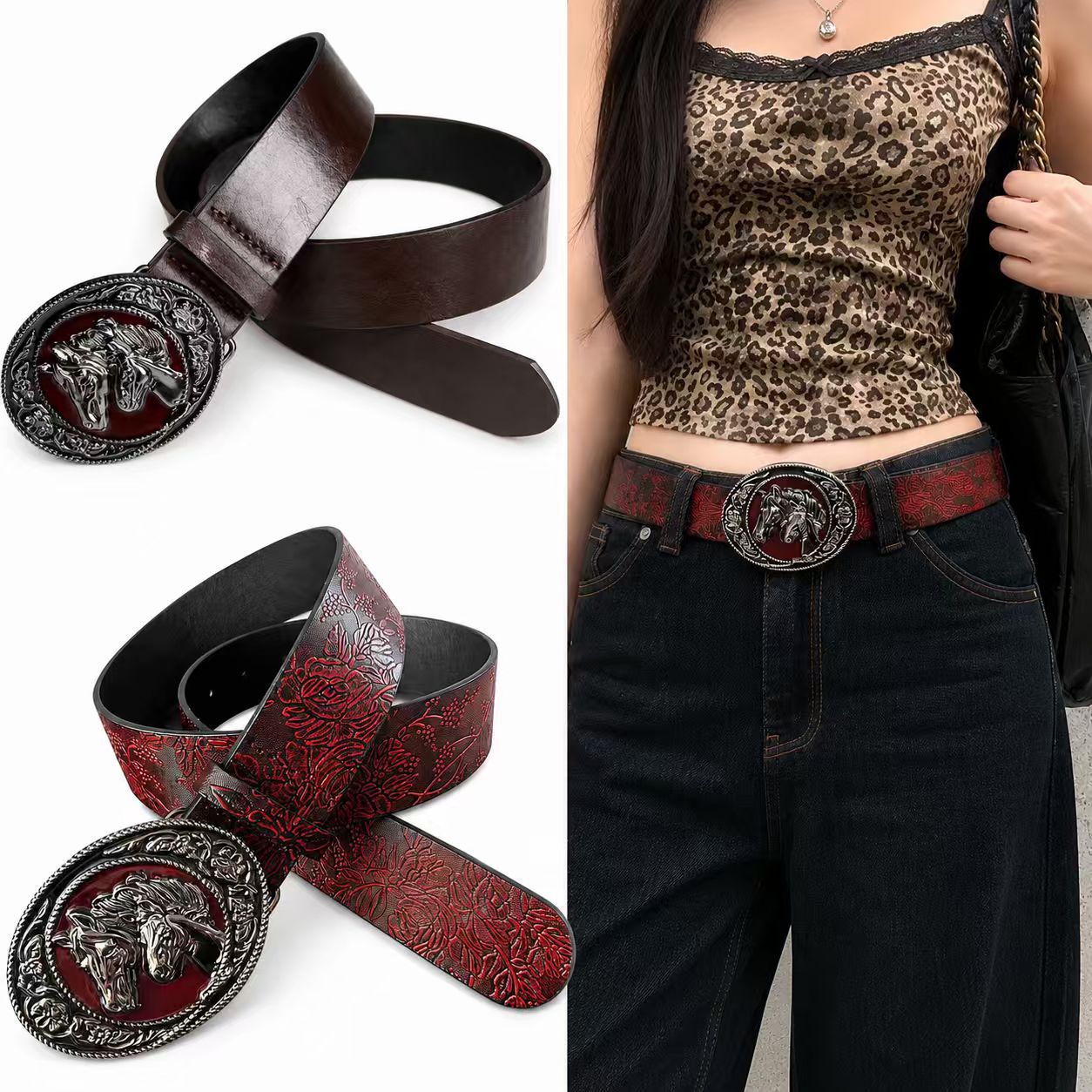 Men'S Accessories High End - Nowy Modny Pasek Męski Krzyżowy Ekskluzywny