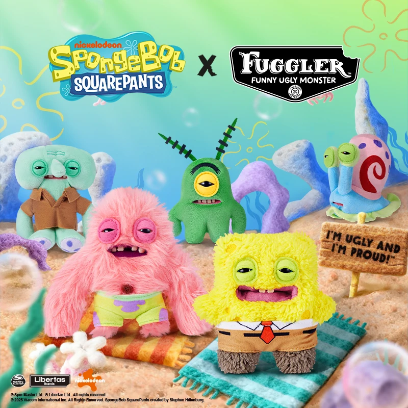Men Keychain Accessories - Oryginalny breloczek Fuggler SpongeBob Patrick, zawieszka