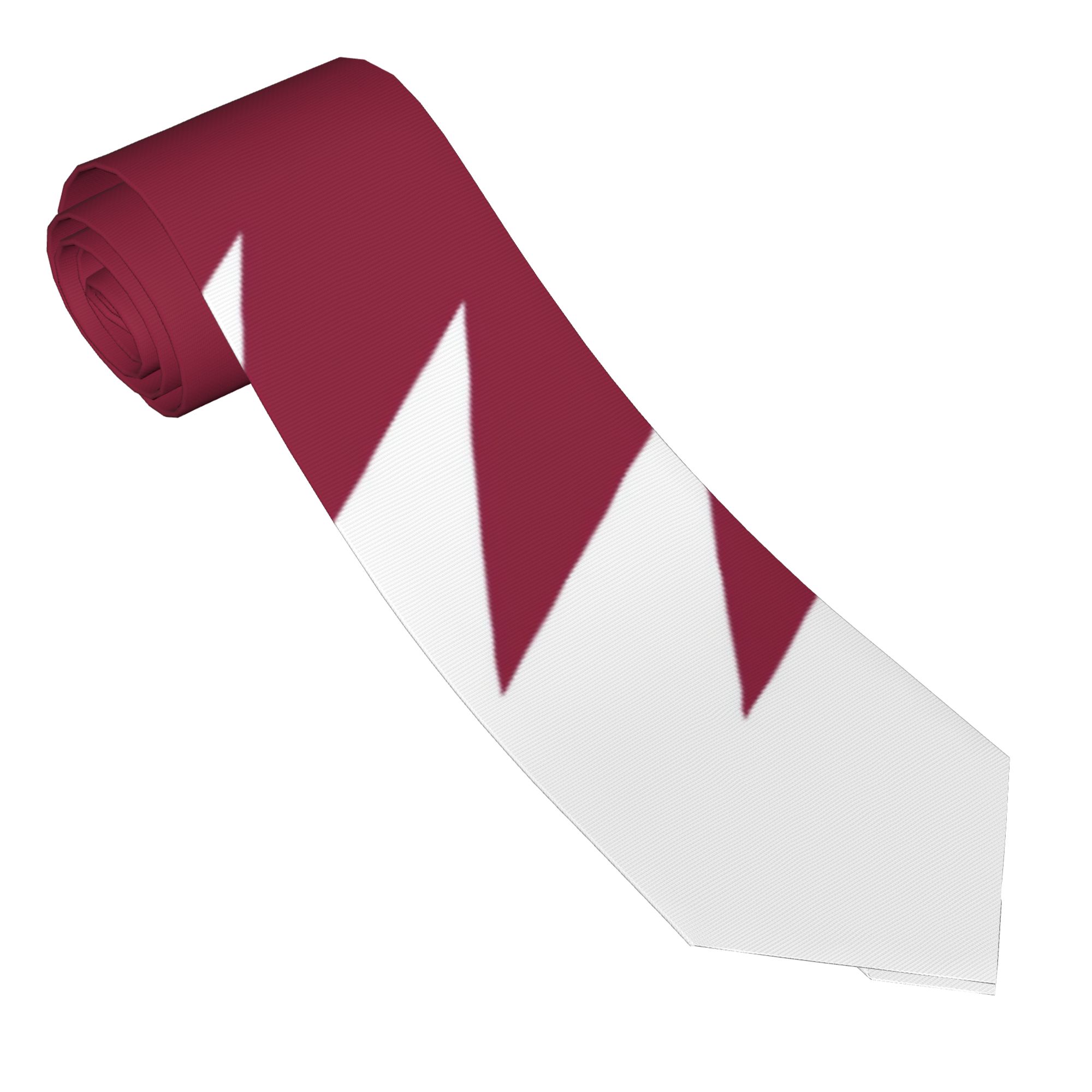 Men Accessories Qatar - Krawat z motywem flagi Kataru, krawaty