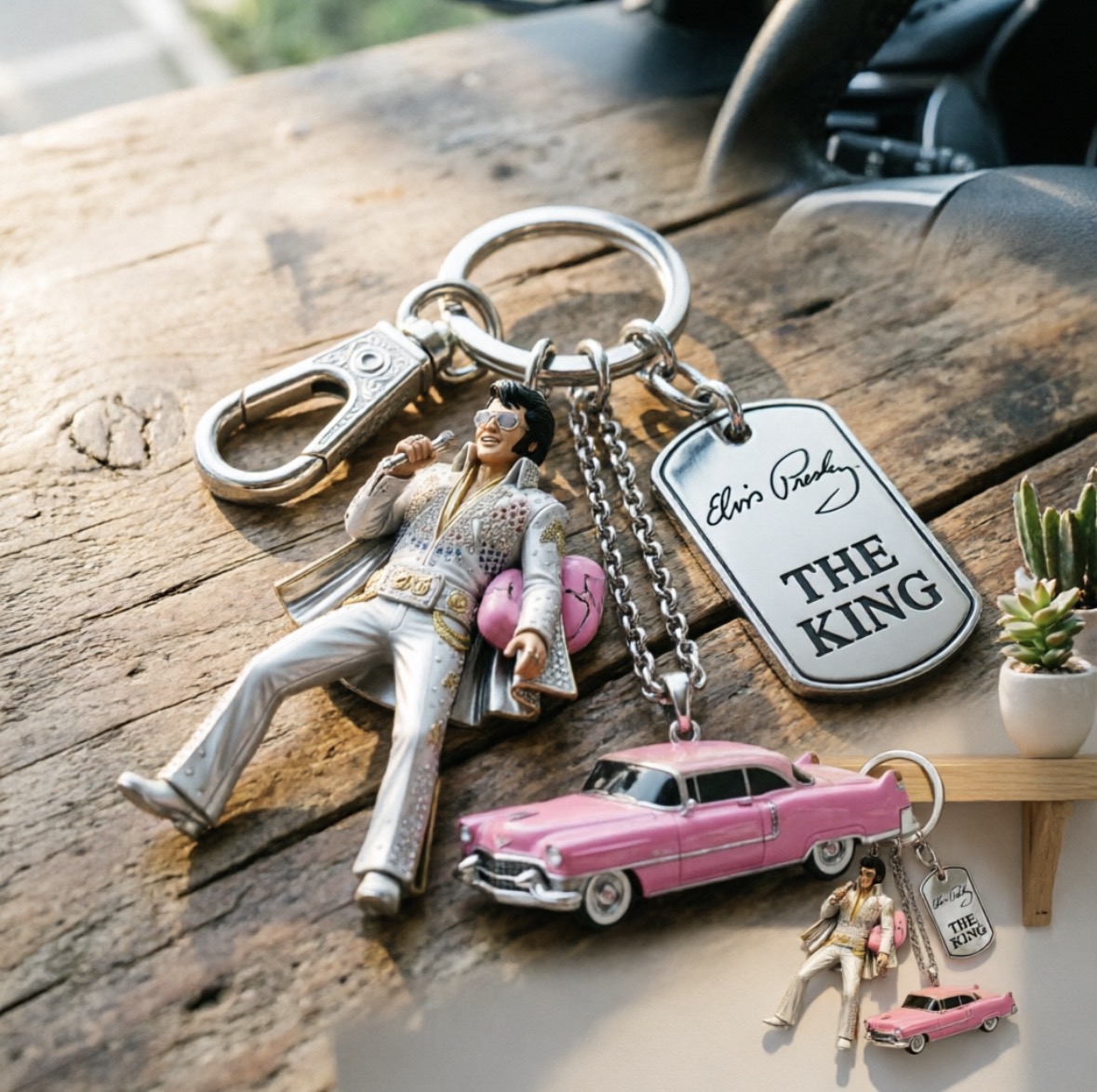 Men Keychain Accessories - Breloczek Michael Jackson, Klasyczny brelok z
