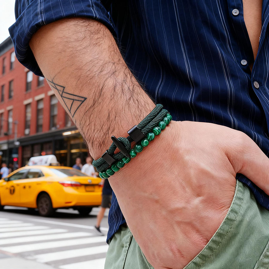 Men Accessories Unique - Unikalny Zestaw Bransoletek Męskich Anchor 2
