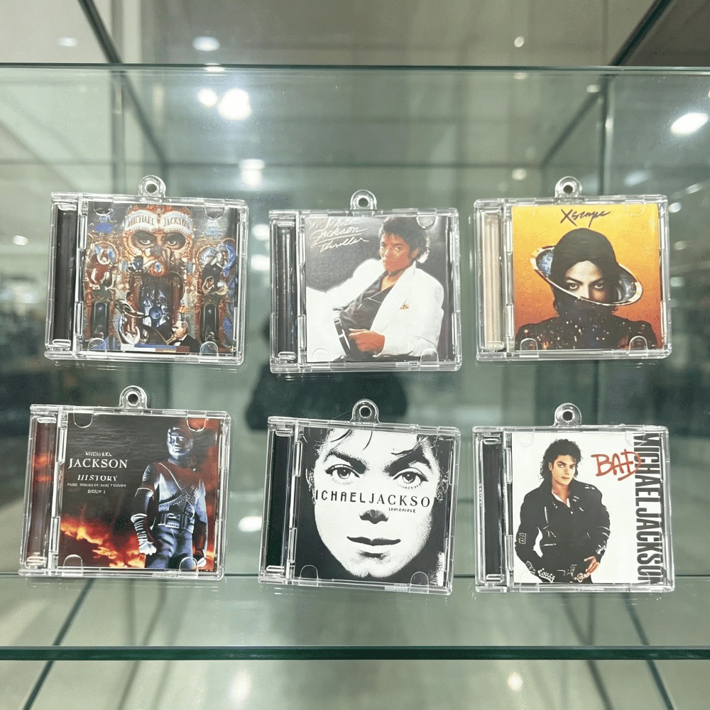 Men Keychain Accessories - Merch Michaela Jacksona: Mini CD Album,