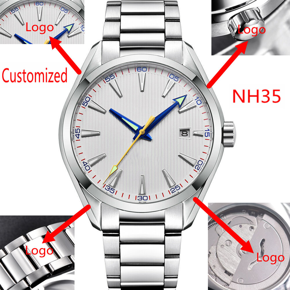Men Accessories Bracelet - Zegarki męskie automatyczne 41mm z własnym