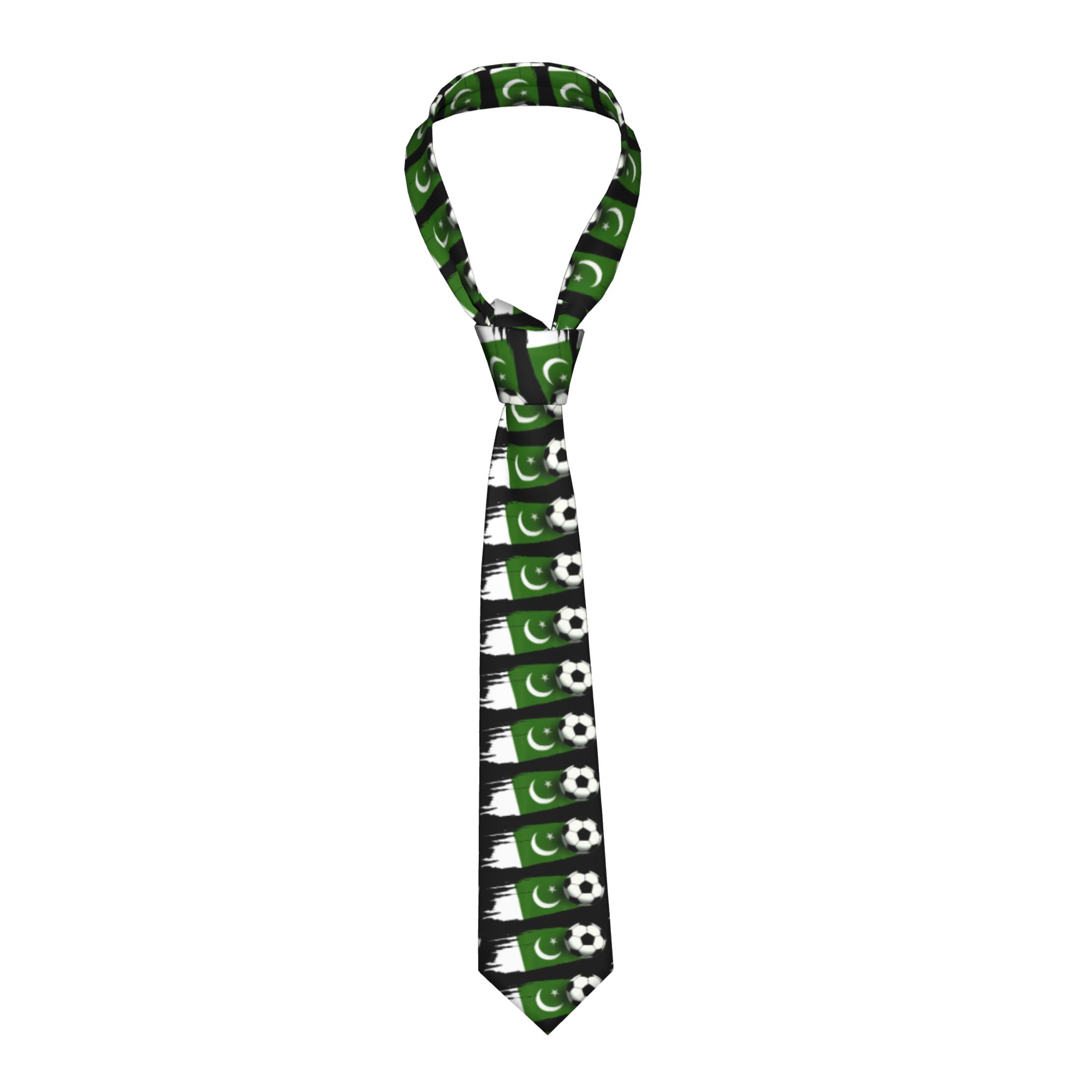 Men Accessories In Pakistan - Męski krawat z flagą Pakistanu, krawat