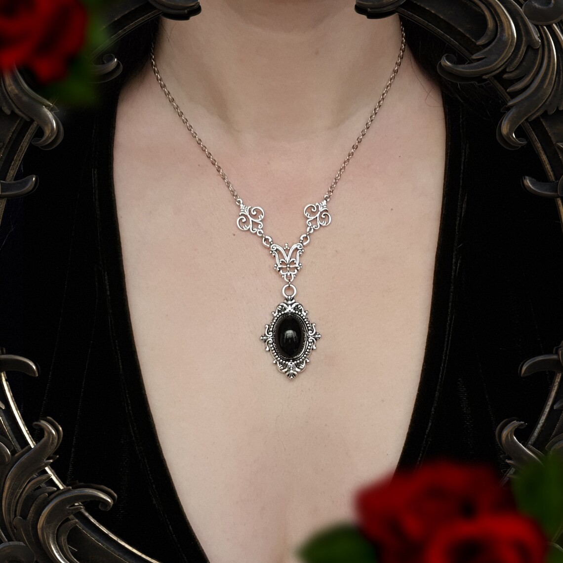 Naszyjnik z kameą wampira, Kam – Men'S Victorian Accessories recenzja i cena