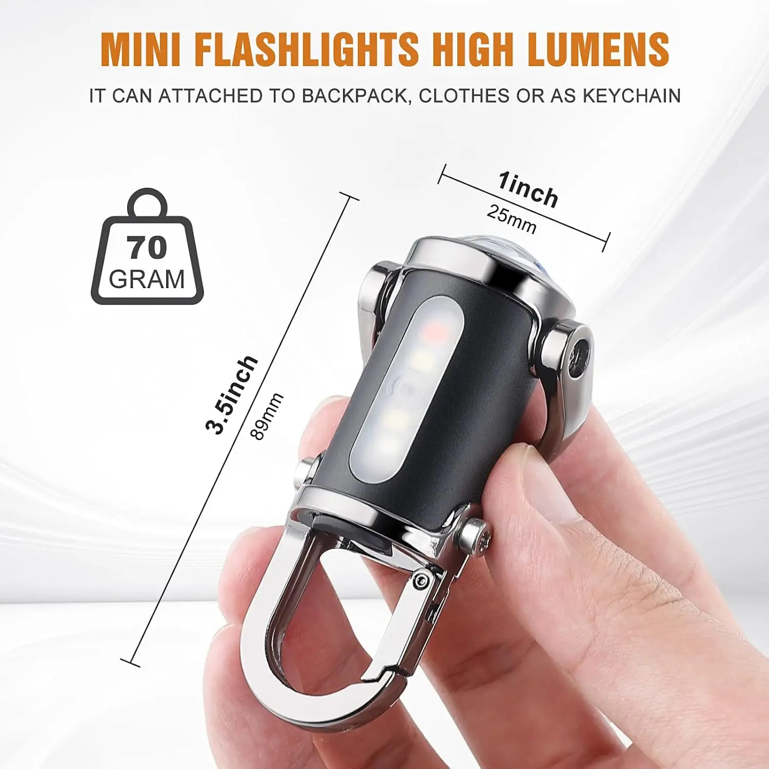 Mini Latarka Brelokowa Ładowal – Men Keychain Accessories recenzja i cena