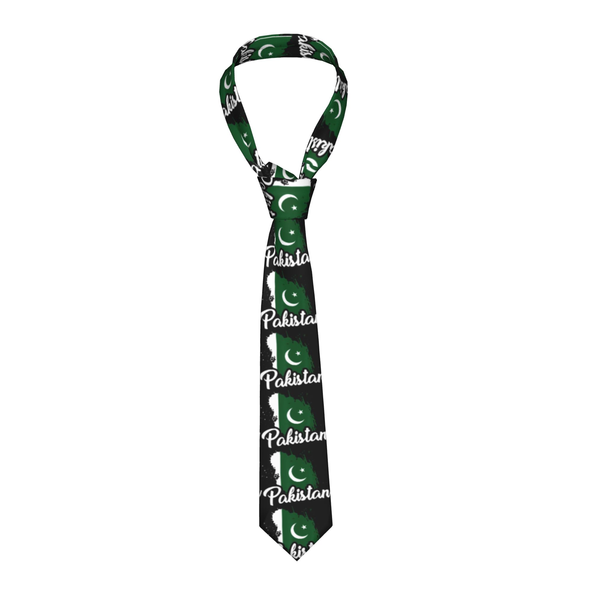 Męski krawat z flagą Pakistanu – Men Accessories In Pakistan recenzja i cena