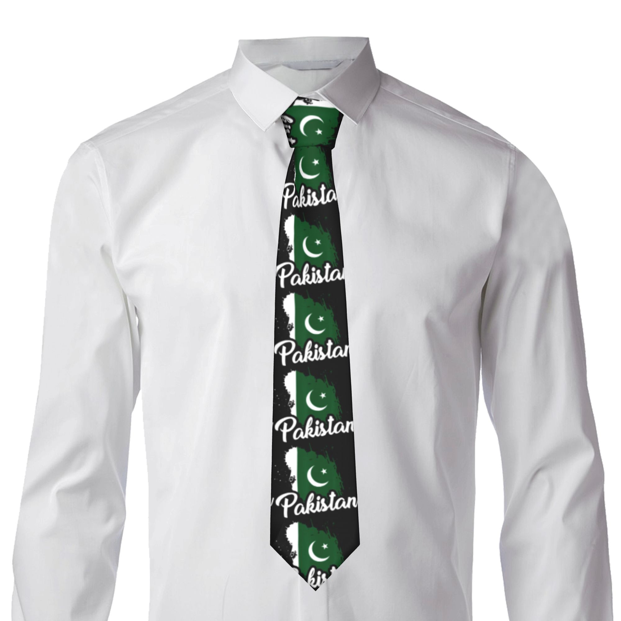Męski krawat z flagą Pakistanu – Men Accessories In Pakistan recenzja i cena