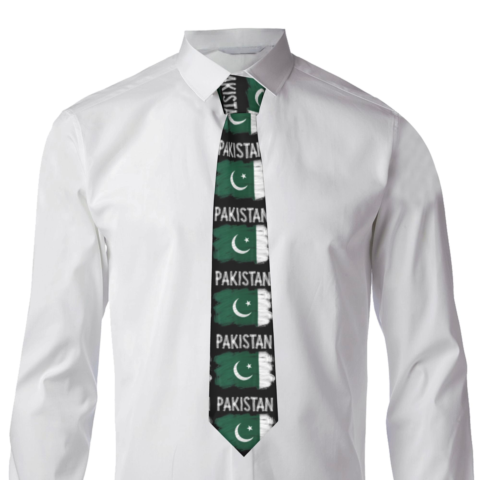 Krawat z motywem flagi Pakista – Men Accessories In Pakistan recenzja i cena
