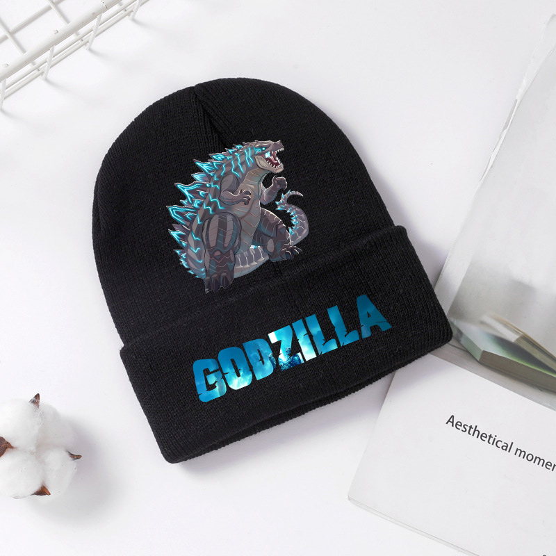 Godzilla czapka z dzianiny zim – Men Accessories Unique recenzja i cena