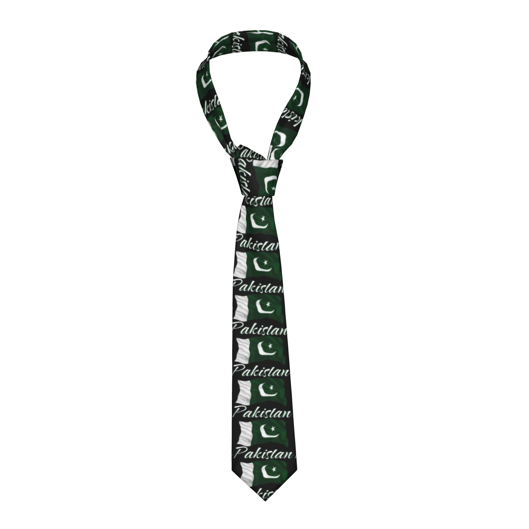 Męski krawat z flagą Pakistanu – Men Accessories In Pakistan recenzja i cena